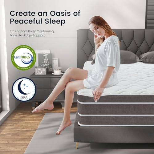 Matelas 140x190 Hybride Ressorts 7 Zones 30 cm YIDATONG