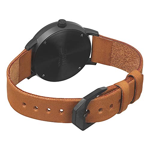 slow Round-S 07 cadeau idéal montre design en cuir marron vintage - 3