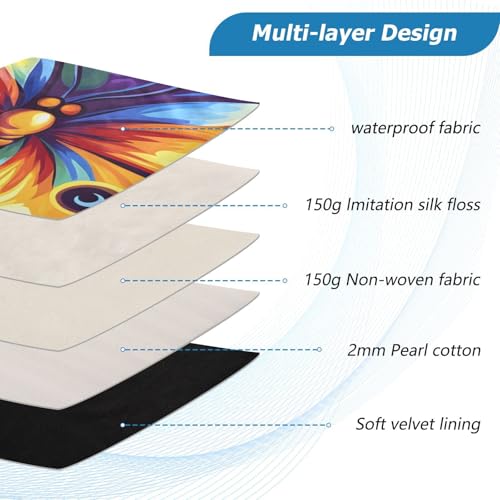 Funda para portátil de 13.3 pulgadas Butterfly Flower miniatura 4