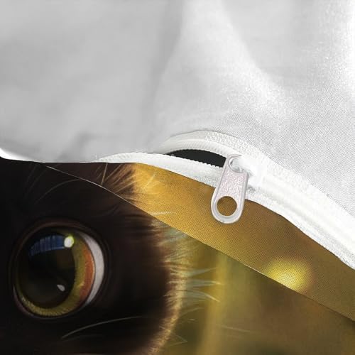 Housse de couette chat noir idéale pour la chambre d'un adolescent ou enfant
