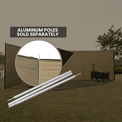 Onewind Camping Windbreak, Versatile Wind Blocker Light Water Proof Silnylon Camping Windscreen, Outdoor Windshield for Winter Hiking Beach Backpacking and Picnic, 19.7"*55", No Poles Included - Thumbnail 7