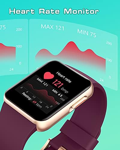 GRV Smart Watch,1.4" HD Touch Screen Smartwatches for Women ,Fitness Tracker Watch with SpO2,Heart Rate Monitor,Pedometer Watch with Personalized Watch Face Smart Notify Smartwatch for Android iOS