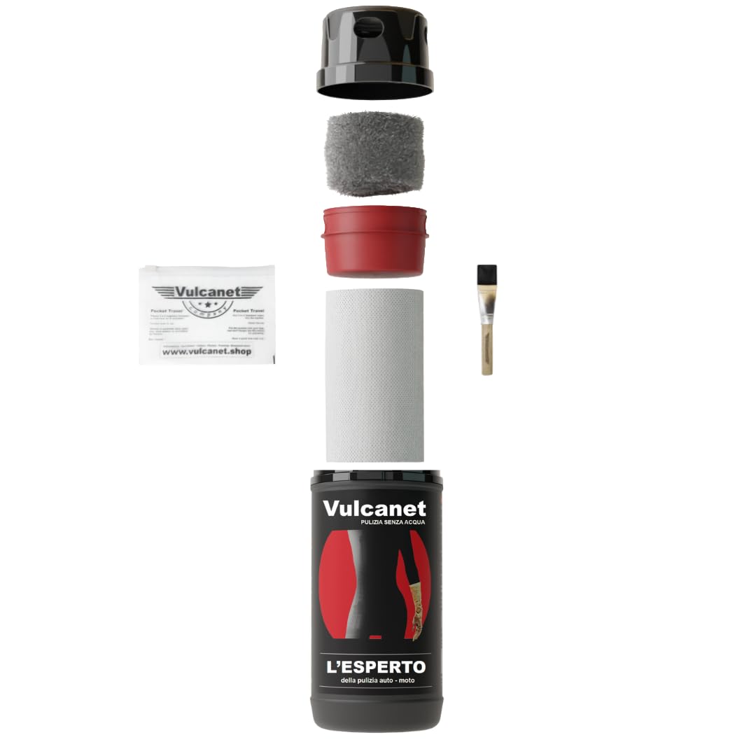 Vulcanet 80 Salviettine per la pulizia senza acqua + Microfibre