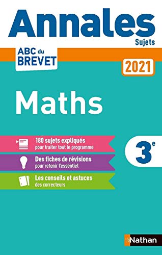 Télécharger Annales ABC du Brevet 2021 Maths - Non Corrigé Livre eBook France