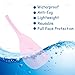 AUEAR Pro Barber Hair Cutting Shield - Pink Hairspray Hairdressing Mask, Water Proof Plastic Reusable Eye and Makeup Protector for Hair Stylists (2 PCS, 12.7 x 5.9)