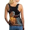 Halloween Ghost Reading Women's Tank Top Comfortable Athletic Sleeveless T-Shirt for Running Tennis Yoga 2XL #1