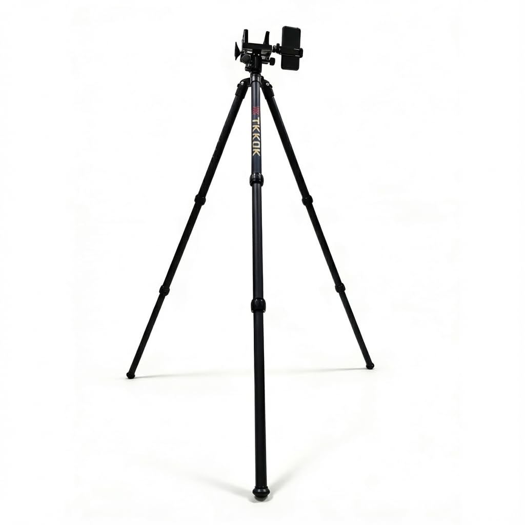 Photo 1 of ***MISSING PARTS***Hunting Tripod 360 Degree Aluminum Ball Head, Adjustable Leg TTKOK, Used for Hunting Shooting Tripod, with Mobile Live Streaming Interface, Suitable for Hunting Live Streaming