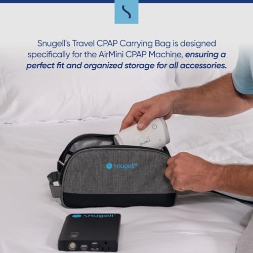 Snugell AirMini CPAP Travel Case – Compact, Lightweight Carry Bag for CPAP Machine – Organized Storage with Versatile Pockets for Accessories – Durable, Convenient, Travel-Friendly – Bag Only Included by Snugell - Used condition - Image 3