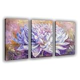 NFDVFHFRQ Póster de danza de pétalos de lavanda, lienzo para decoración de dormitorio, oficina, habitación, regalo, 50 x 75 cm