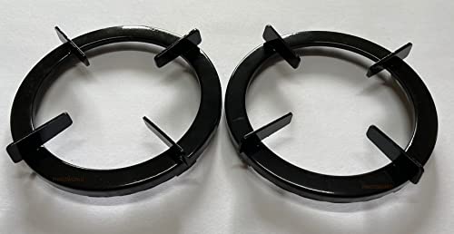 PARDZWORLD Heavy Duty Pan Support (Round, Black), Suitable for Butterfly Wave Model Gas Stoves, Pack of 2, Match & Buy.