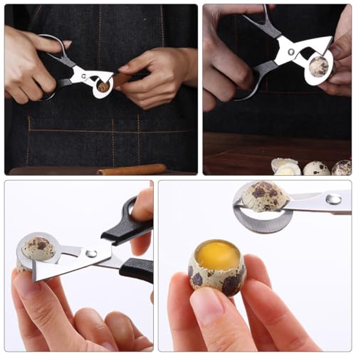 Tijeras de codorniz SHINEOFI en acero inoxidable de 4 piezas para cocina 6