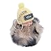 SPYMINNPOO Keychain Fluffy Fur Doll Key Ring Doll Pendant Keychain Fluffy Fur, Puffed Fashionable Sleeping Baby Pendant Lightweight Soft Plush for Handbag Purse (NO.892-19)
