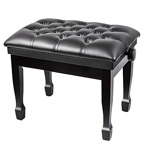XOUVY Tabouret de Banc de Piano en Bois Support de Piano réglable Coussin en Cuir Étanche Stable Luxe (Noir) - Les Beatles, Paul McCartney, John Lennon, RIngo Starr, George Harrison XOUVY Tabouret de Banc de Piano en Bois Support de Piano réglable Coussin en Cuir Étanche Stable Luxe (Noir)