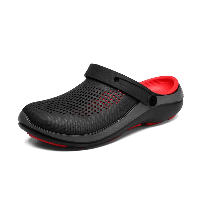 Image of Men's Clog Garden Shoes Adult Mule Outdoor Sports Sandals Summer Water Beach Shoes Casual Comfortable Fashion Breathable Slippers Lightweight