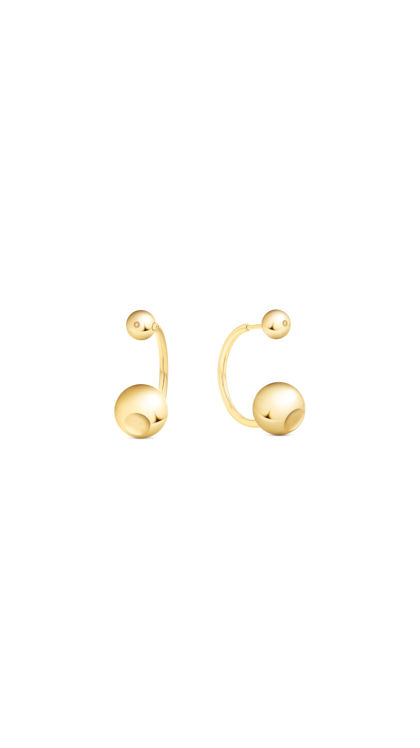 Calvin Klein Ohrringe für Damen Kollektion SCULPTURAL BUBBLES in Gelbgold - 35000789