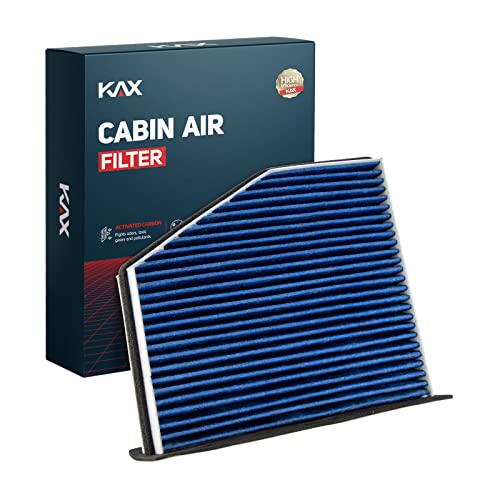 KAX Cabin Air Filter, Replacement for GCF017(CF10373) Jetta, Tiguan, Passat, Golf, Beetle, GTI, A3, Q3, TT, A3 Quattro Cabin Filter, Strong Adsorption Cabin Filter with Upgraded Activated Carbon