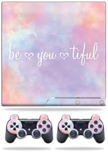 Skin Compatible with Sony Playstation 3 PS3 Slim + 2 Controllers – BeYouTiful | MightySkins Protective, Durable, and Unique Vinyl wrap Cover | Easy to Apply, Remove | Made in The USA