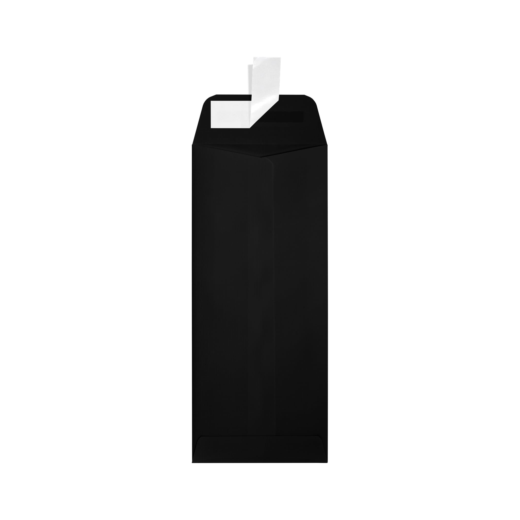 LUXPaper #10 Policy Business Envelopes | Peel & Press | 4 1/8" x 9 1/2" | Midnight Black | 80lb. Text | 250 Qty