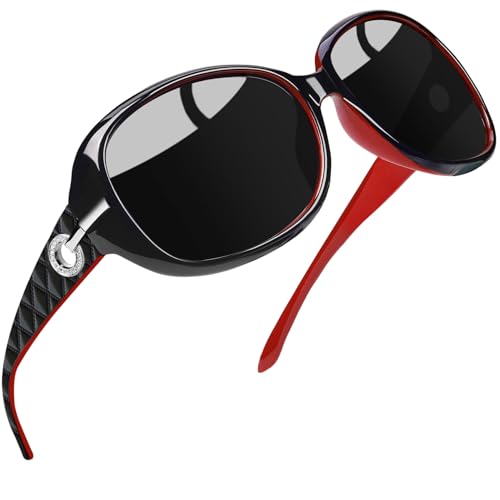 Image of Joopin Oversized Sunglasses for Women Stylish Big Rectangle Polarized UV Protection Ladies Goggles