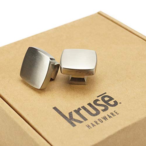 Kruse Hardware - (10-Pack) Conrad Door and Drawer Knob - 1-1/4in Diameter, Brushed Satin Nickel