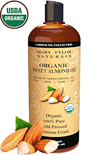 Mary Tylor Naturals Cold Pressed, Premium Grade, 100% Pure Usda Organic Sweet Almond Oil Large, 16 Oz #TOP1