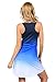 INGEAR Tie Dye Racerback Tank Dress (Medium, Blue TD)