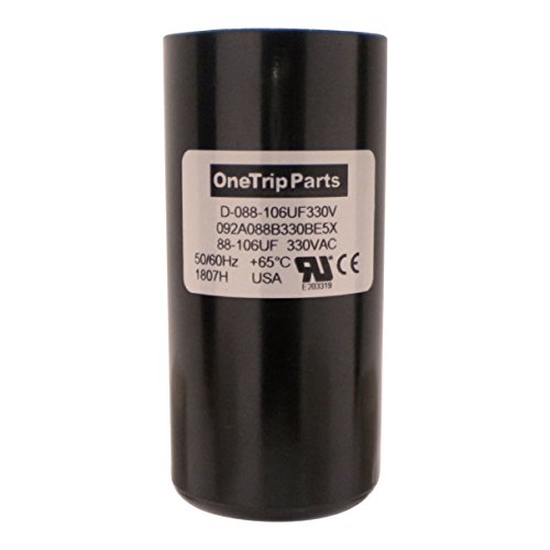 Condensateur 88-106 uF pour réparer le démarrage de moteur 330 Vac