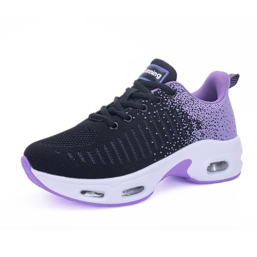 Image of Womens Slip On Tennis Sneakers Walking Running Shoes Easy to Wear