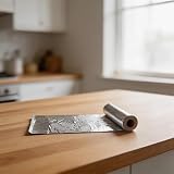 Robuste Aluminiumfolie zum Backen im Ofen, Grill, Abdeckfolie und zur Aufbewahrung von Lebensmitteln. Sichere Metallfolie ohne Kochen, Catering-Qualität (300 cm)