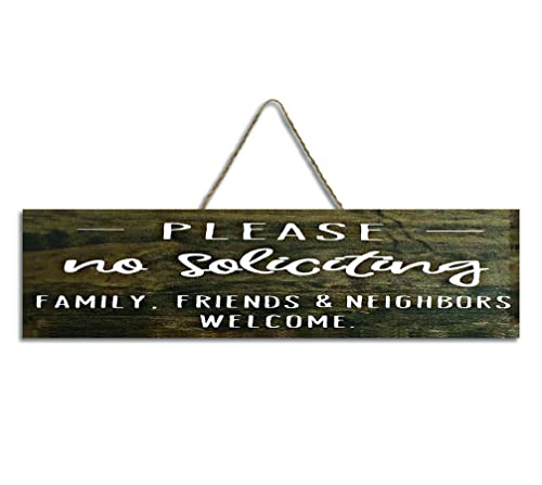 Pottelove No Soliciting Friends Family & Neighbors Welcome Sign Welcome Sign Door Sign #TOP15