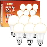 【E26】Lepro 電球 e26 led 電球色 60W形 810lm 3000K 7.3W 広配光タイプ 高演色性 PSE認証済み 密閉器具対応 省エネ 一般電球 led電球 キッチン 台所 トイレ リビング ダイニング 脱衣所 寝室 廊下 玄関照明用 非調光 6個入り