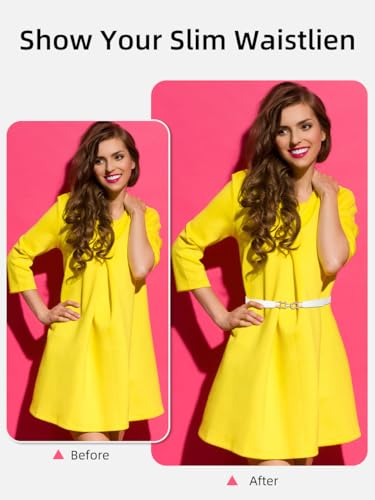 onenine Stretchy Elastic Belts for Women - Thin Waist Belts for Dress3
