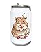 Hamster Unicorn Cute Pixel Art Graphic Boisson Thermique Isotherme sous Vide 350ml