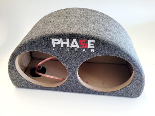  Phase Linear semicircolare doppio 8 pollici subwoofer alloggiamento 1 pezzo nuovo
