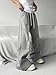 COZYEASE Men's Sweatpants Athletic Drawstring Waist Wide Leg Sweatpants Casual Baggy Pants with Pockets Light Grey S
