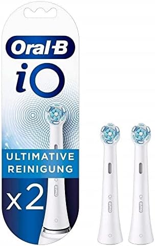 Oral-B iO Najwyższej jakości czyszczenie, końcówki do elektrycznej szczoteczki do zębów, 2 sztuki, optymalne czyszczenie zębów z technologią iO, nasadka do szczoteczek do zębów Oral-B