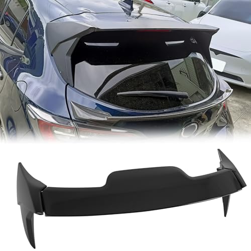 FREEMOTOR802 Roof Spoiler Compatible with 2019-2025 Toyota Corolla E210 Hatchback & GR Corolla | Painted Gloss Black ABS Plastic Rear Window Spoiler Wing Trim Exterior Body Replacement Parts 3PCS