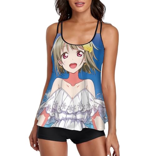 Maillot de bain tankini femme avec short de garçon et robe de plage d'été