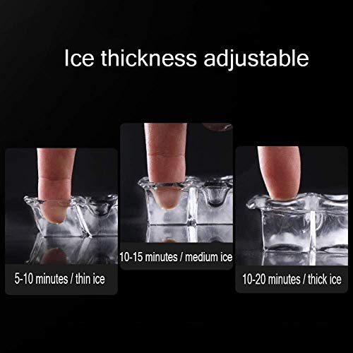 Máquina compacta portátil para fabricar hielo 26 lb/24 h miniatura 4