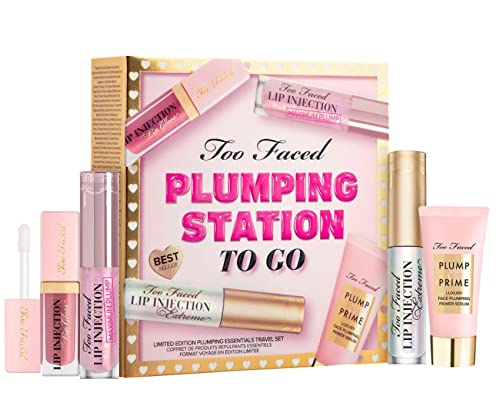 Too Faced Plumping Station To Go - Lip Injection Maximum, Lip Injection Extreme, Plump & Prime, Lip Injection Gloss in Glossy and Bossy