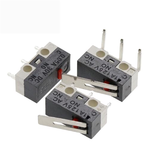 Interrupteur fin de course 1A 125VAC à levier galet 10pcs