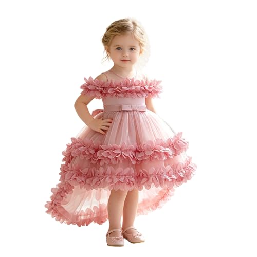Robe de baptême nouveau-né en tulle à nœud papillon pour grande église