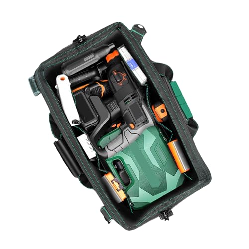 Bolsa De Herramientas | 600D Bolsa Oxford Con Hombro - Bolsas De Herramientas Robustas De Gran Capacidad | Uso En Construcción Equipo Al Aire Libre Coche Electricista Trabajo En Dormitorio