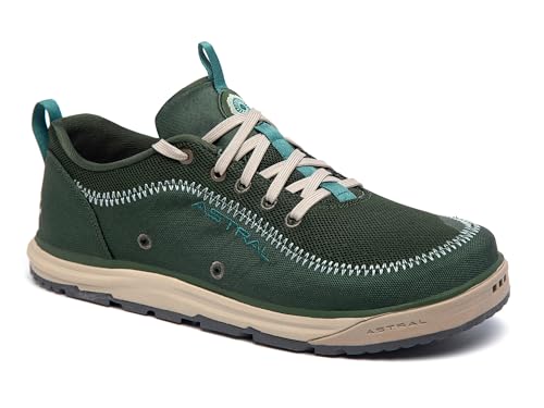 Astral Brewer 3.0 Water Shoe - Zero Drop, G.SS Rubber Grip, Quick-Dry & Recycled Materials for Hiking, Boating, and Everyday Use, Fern Green, M9.5/ W10.5