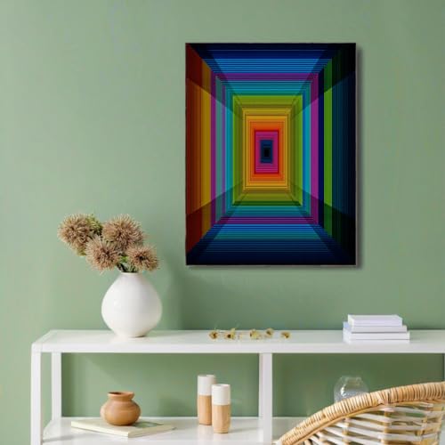 Cuadros de arte de geometría espacio en lienzo de 60x90cm sin marco para salón y comedor moderno