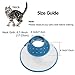 Vivifying Dog Cones for Small Dogs, Adjustable 5.7-8in Pet Cone, Lightweight Recovery Elizabethan Collar for Cats, Puppies and Mini Dogs (Blue)