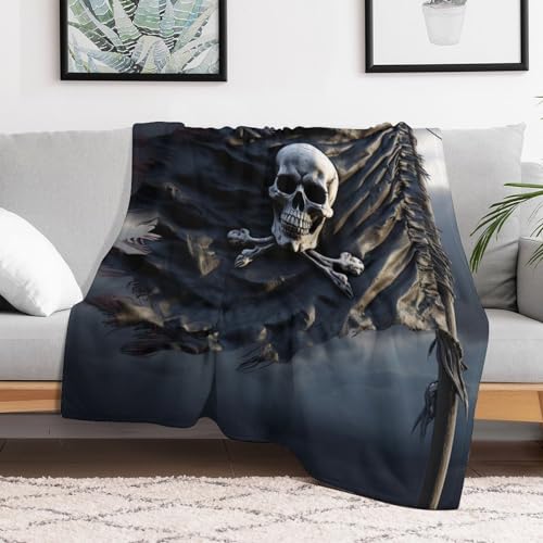 Couverture de canapé salon moelleuse et plaid pirate super doux - 3