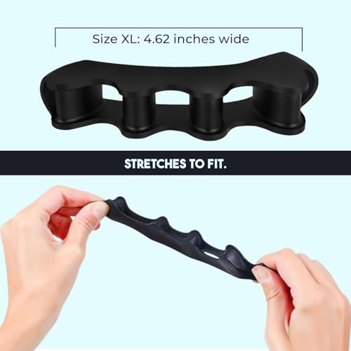 Image of Toe Separator for Feet Toe Spacers Correct Toes Yoga Silicone Hammer Toe Corrector for Women & Men Correct Toe Straighteners for Overlapping Toes (combo)