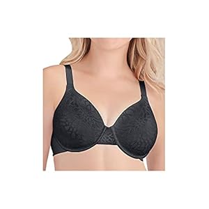 Vanity Fair Women's Beauty Back Full Figure Underwire Bra (76380-Fashion Colors), Midnight Black Lace, 40D