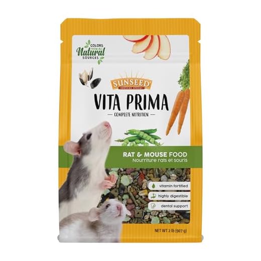 Sunseed Vita Prima Complete Nutrition Rat & Mouse Food, 2 LBS